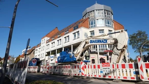 Am Lemgoer Tor ist die Lagesche Stra&szlig;e bald dicht. - &copy; Sven Koch