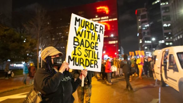 Demo in Minneapolis - &copy; Foto: Henry Pan/ZUMA Wire/dpa