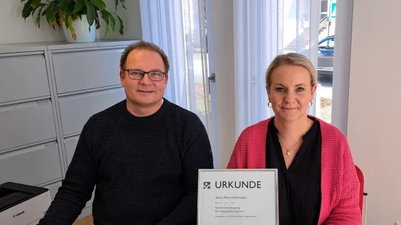 Inhaberwechsel in G&uuml;tersloh: Mario Rades hat die Geschicke des Unternhmens zu Jahresbeginn an Anna Maria Schmelter &uuml;bergeben und tritt zuk&uuml;nftig k&uuml;rzer. - &copy; Matthias Reiprich