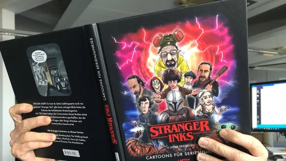 Auf fast 150 Seiten spinnen zehn Cartoonisten auf Einladung des Detmolder K&uuml;nstlers Andr&eacute; Sedlaczek die Welt der Serienhelden weiter. - &copy; Dirk Baldus