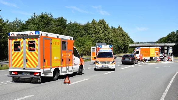 Unfall auf der B1. - &copy; J&ouml;rn Fries