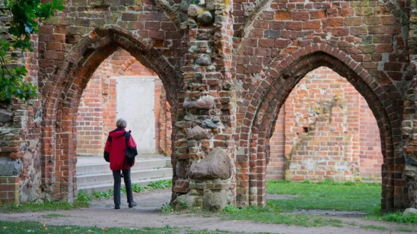 Klosterruine Eldena - &copy; Foto: Stefan Sauer/dpa