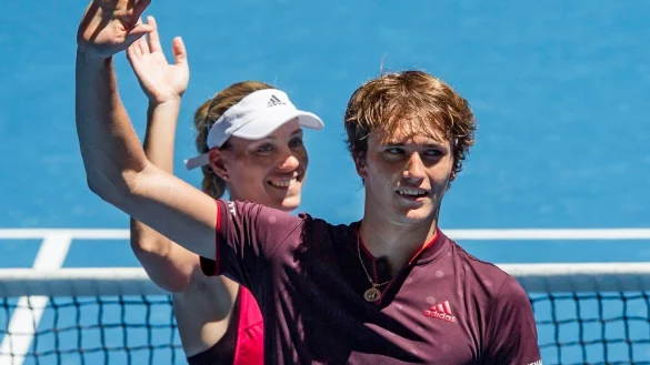 Kerber und Zverev - &copy; Foto: Tony Mcdonough/AAP