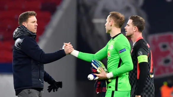 Spielende - &copy; Foto: Marton Monus/dpa