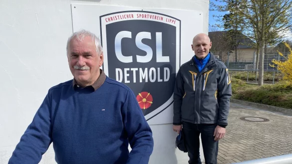 Karl Schmid als Vorsitzender (vorne) und Peter Wolf als dessen Stellvertreter leiten CSL Detmold. - &copy; Sebastian Lucas