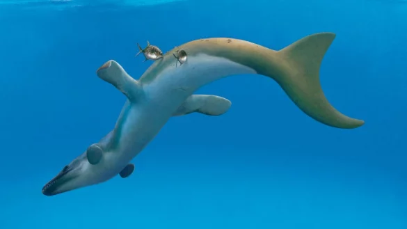 Urzeit-Krokodile hatten glatte Haut - &copy; Foto: Dinosaurier Museum Altm&uuml;hltal/dpa