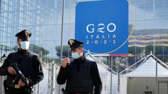 Vor dem Gipfel - &copy; Foto: Gregorio Borgia/AP/dpa