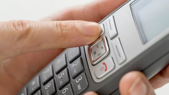 Festnetztelefon - &copy; Foto: Christin Klose/dpa-tmn