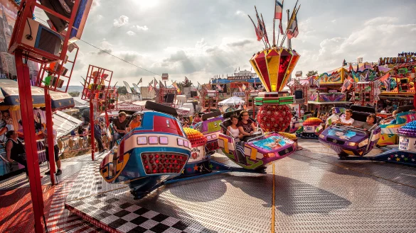 Wieder wollen 300 Schausteller und H&auml;ndler auf Wilbasen gute Gesch&auml;fte machen. - &copy; Archiv: Torben Gocke