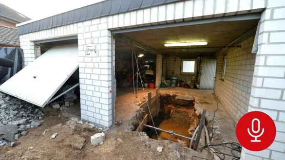 In einer Inspektionsgrube hat Peter K. seine Frau abgelegt und einbetoniert. - &copy; Wolfgang Wotke