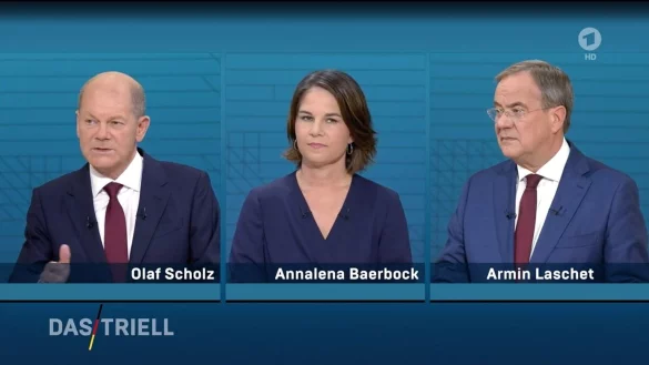 Scholz, Baerbock und Laschet - &copy; Foto: WDR/dpa