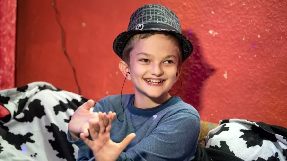 Junger Musiker Mika Mai - &copy; Foto: Sina Schuldt/dpa