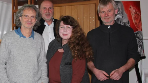 Thomas Pusch (von links), Rudolf Alteheld, Ortrun Humpert und Dr. Rudolf Diekmeier. - © Reinhold Sölter