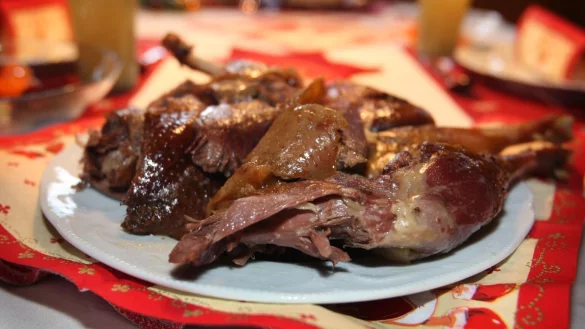 G&auml;nsebraten - &copy; Foto: picture alliance / Karl-Josef Hildenbrand/dpa