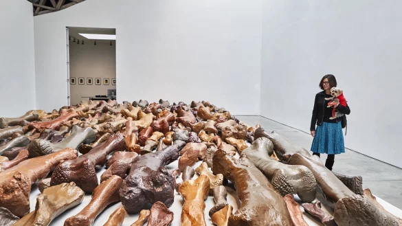 Kunstausstellung f&uuml;r Hunde in&nbsp;New York - &copy; Foto: Jason Falchook/dogumenta/dpa