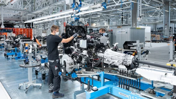 Auto-Produktion - &copy; Foto: Silas Stein/dpa