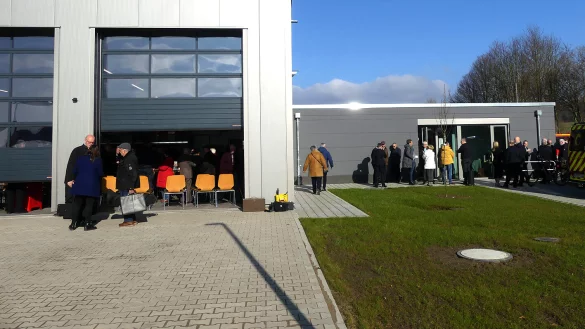 Das neue Feuerwehrgerätehaus in Donop. - © Rudi Rudolph