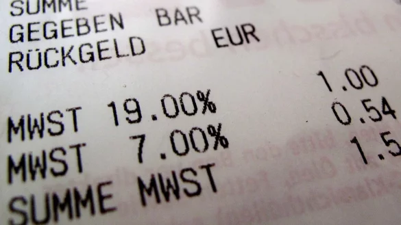 Umstellung der Mehrwertsteuer - &copy; Foto: picture alliance / dpa