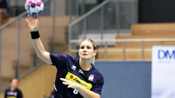 Hier im Dress der HSG Blomberg-Lippe, in diesen Tagen tr&auml;gt Lisa Frey das Trikot der Schweizer Nationalmannschaft. - &copy; Oliver K&ouml;nig