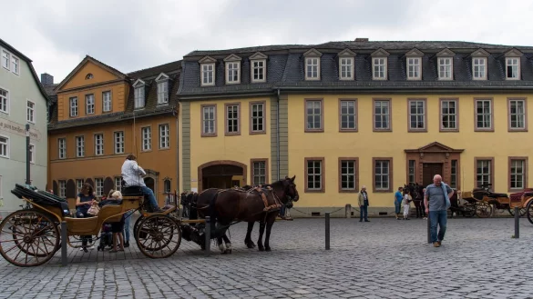 Goethes Wohnhaus in Weimar - &copy; Foto: Monika Skolimowska/dpa-Zentralbild/dpa