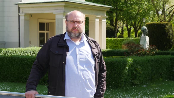 Viktor H&uuml;bner kandidiert f&uuml;r die AfD f&uuml;r einen Sitz im Landtag. - &copy; Jost Wolf