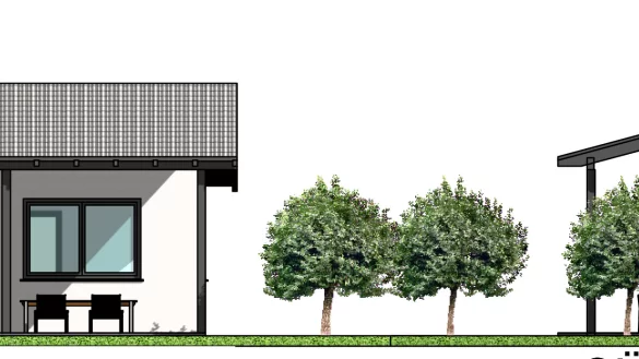 So soll das Clubhaus aussehen, das der RSV Barntrup f&uuml;r die Sportanlage plant. - &copy; CAD Klippenstein