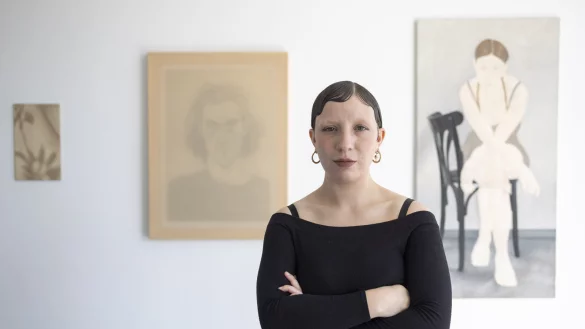 Die Leipziger Künstlerin Karlotta Susanna Pöschko stellt in der Galerie Mellies aus. - © Dimitrie Harder