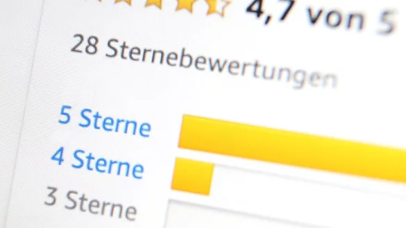 Sterne beim Online-Kauf - &copy; Foto: Karl-Josef Hildenbrand/dpa-tmn