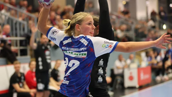 Judith Tiejen auf Rechtsau&szlig;en: Zuletzt war sie gegen Zwickau f&uuml;nfmal erfolgreich. - &copy; Paul Cohen