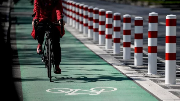 Fahrradklima-Test wird vorgestellt - &copy; Foto: Britta Pedersen/dpa-Zentralbild/dpa