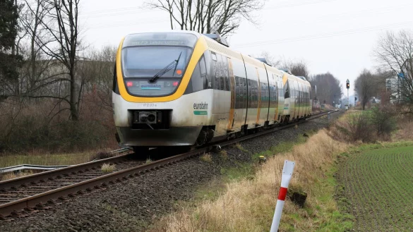Ein Zug der Eurobahn: Probleme im Fahrbetrieb.