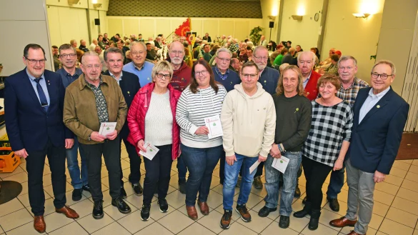 Die Geehrten der Schützengemeinschaft Brake freuen sich über besondere Auszeichnungen - © Nicole Ellerbrake