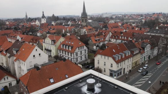 Blick von der Bezirksregierung &uuml;ber Detmold - &copy; Bernhard Preu&szlig;