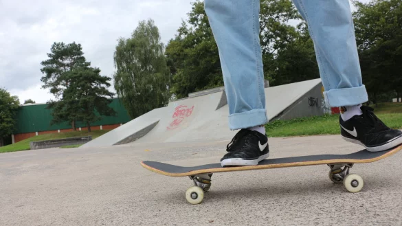 Noch ist die Skateanlage am Schulzentrum Mitte eher schlicht - das k&ouml;nnte sich bald &auml;ndern. - &copy; Janet K&ouml;nig