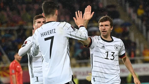 Sieg in Skopje - &copy; Foto: Federico Gambarini/dpa