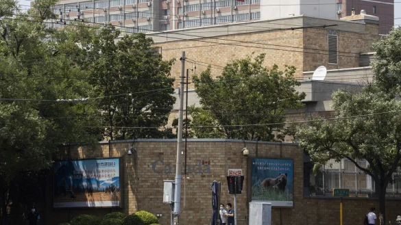 Kanadische Botschaft in Peking - &copy; Foto: Ng Han Guan/AP/dpa