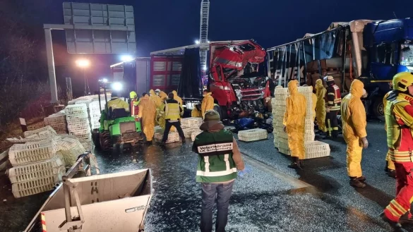 Mehrere Zusammenst&ouml;&szlig;e auf A2 - &copy; Foto: Fernando Martinez/TNN/dpa