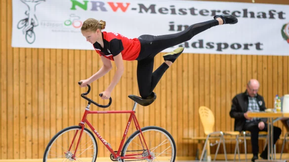 Emmy Hoffmann vom RSV Tempo Lieme erreichte mit Bestleistung den zweiten Platz bei der U13. - &copy; Egon Penner