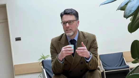 Robin Wagener setzt im Wahlkampf auf Einigung statt Spaltung. - © Wiebke Kopsieker