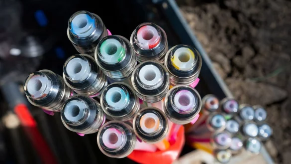 Glasfaserausbau - &copy; Foto: Matthias Rietschel/dpa-Zentralbild/dpa