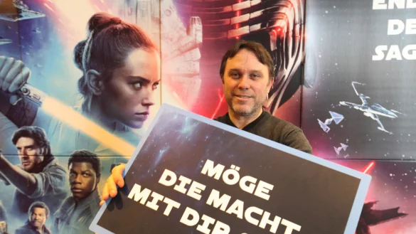 In der Filmwelt Lippe pr&auml;sentiert Kinobetreiber Volker Pannenbecker ab Mittwoch den neuesten &bdquo;Star Wars"-Teil.&nbsp; - &copy; Vera Gerstendorf-Welle