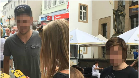 Aktion in Paderborn: Mitglieder der identit&auml;ren Bewegung verteilen Spray und Flugbl&auml;tter. - &copy; www.facebook.com/IdentitaereWestfalen