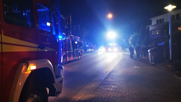 Einsatz in der Lageschen Stra&szlig;e. - &copy; Feuerwehr Detmold