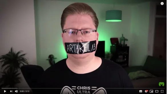 Die Zensurmaschine kommt: Peter Smits bei der #Saveyourinternet-Challange - &copy; Screenshot Youtube