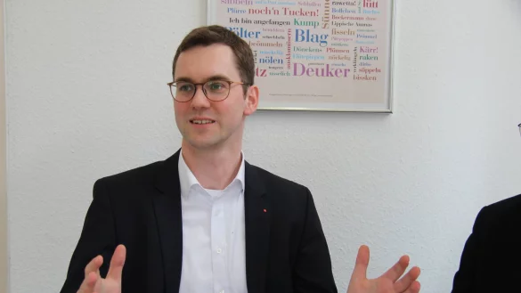 Matthias Kalkreuter, Kandidat der Lagenser SPD f&uuml;r die B&uuml;rgermeisterwahl am 26. Mai. - &copy; Wolfgang Becker