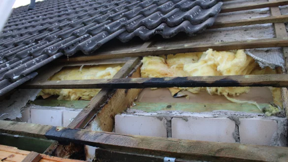 Dachstuhlbrand im Knonweg. - &copy; Daniel Hobein