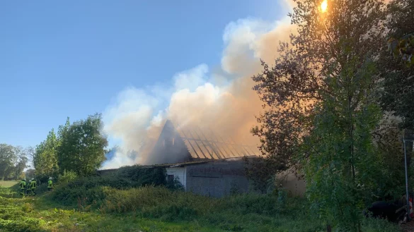 Die Rauchs&auml;ule &uuml;ber Elverdissen ist auch in Bad Salzuflen sichtbar. - &copy; Freitag Medien Gruppe