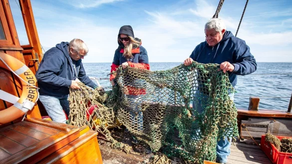 Taucher suchen nach Geisternetzen in der Nordsee - &copy; Foto: Sina Schuldt/dpa