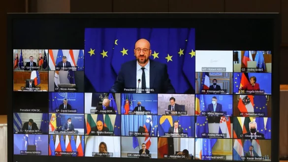 EU-Videogipfel - &copy; Foto: Yves Herman/Pool Reuters/AP/dpa