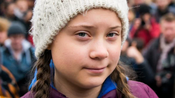Greta Thunberg - &copy; Foto: Daniel Bockwoldt/dpa